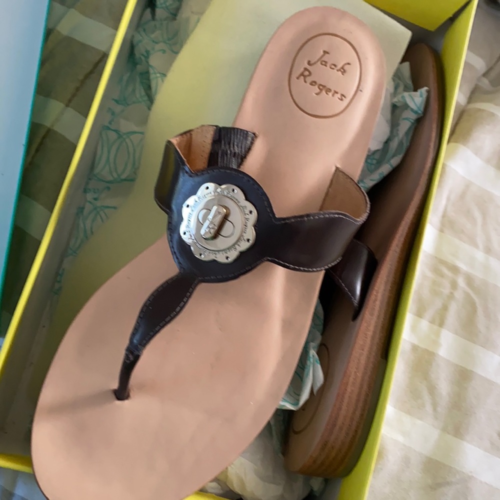 Espresso/Brown Jack Rogers sandals gently worn